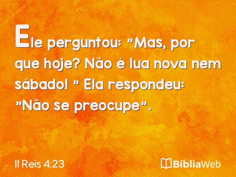 II Reis 4:23 em imagem para compartilhar