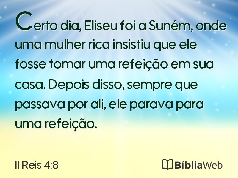 II Reis 4:8 em imagem para compartilhar