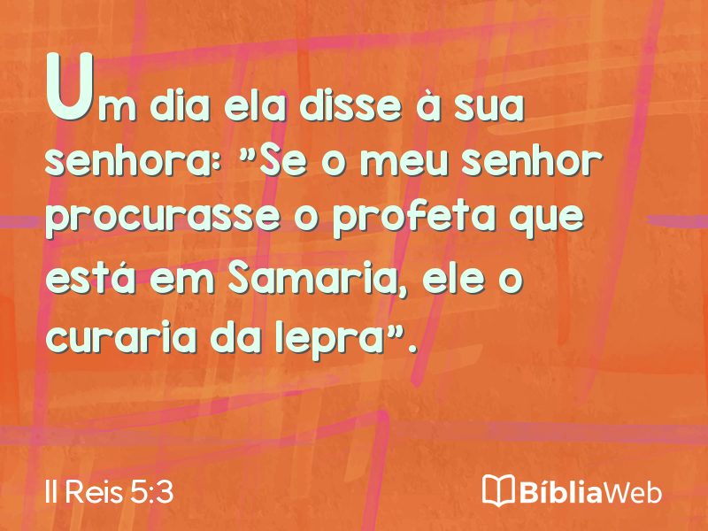 II Reis 5:3 em imagem para compartilhar