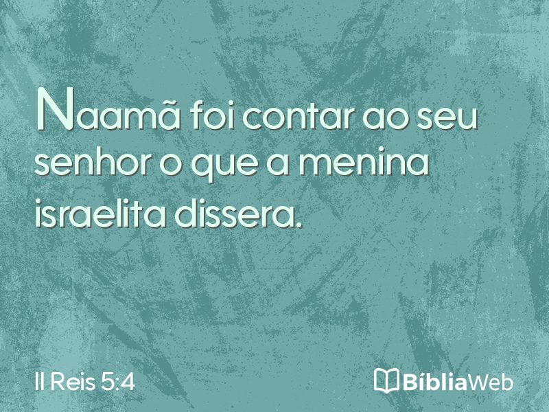 II Reis 5:4 em imagem para compartilhar