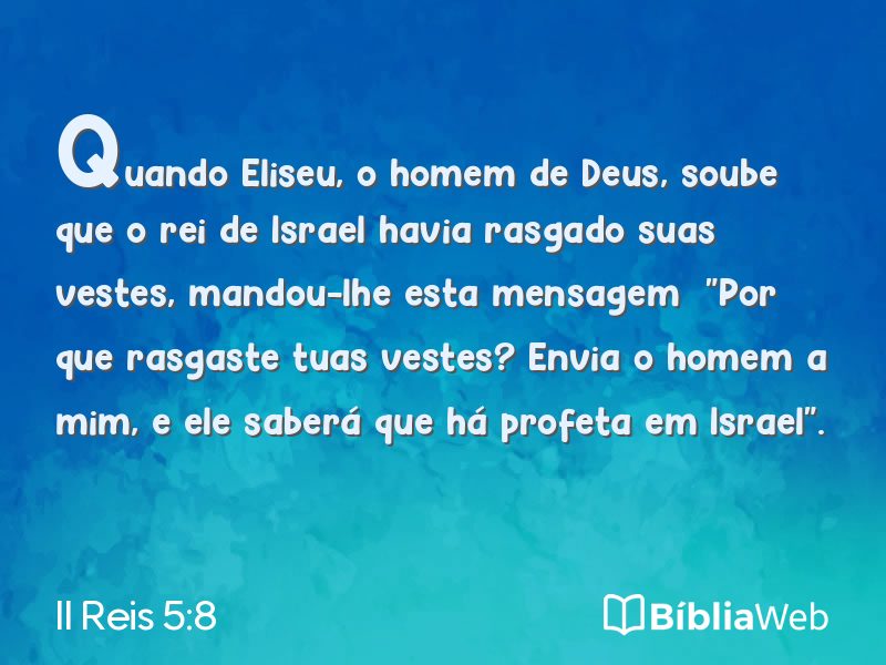 II Reis 5:8 em imagem para compartilhar