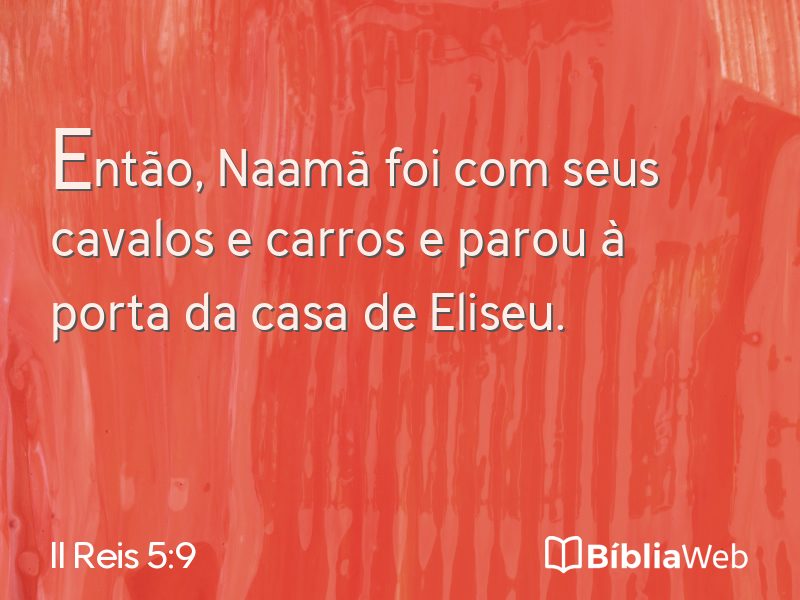 II Reis 5:9 em imagem para compartilhar