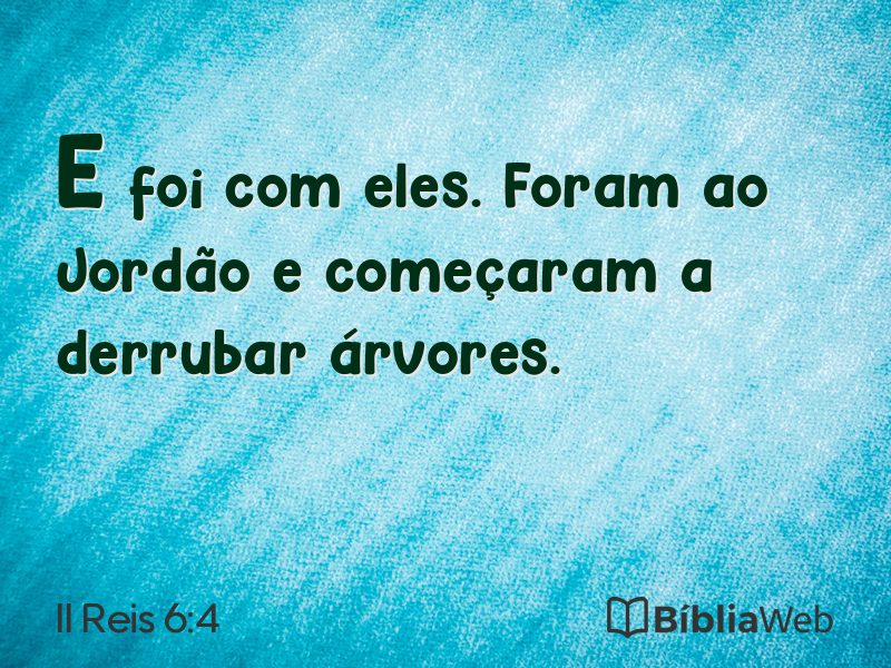 II Reis 6:4 em imagem para compartilhar