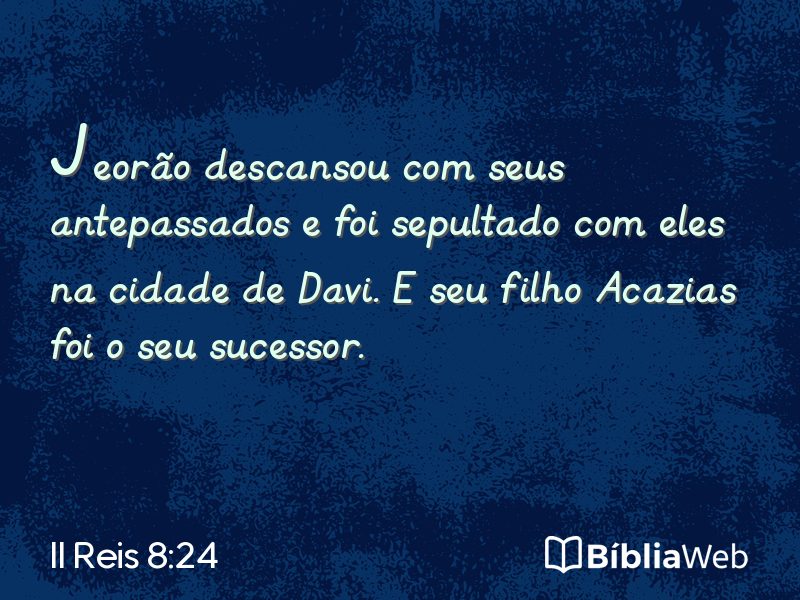 II Reis 8:24 em imagem para compartilhar