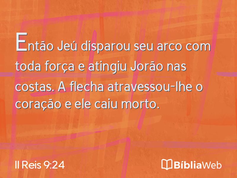 II Reis 9:24 em imagem para compartilhar