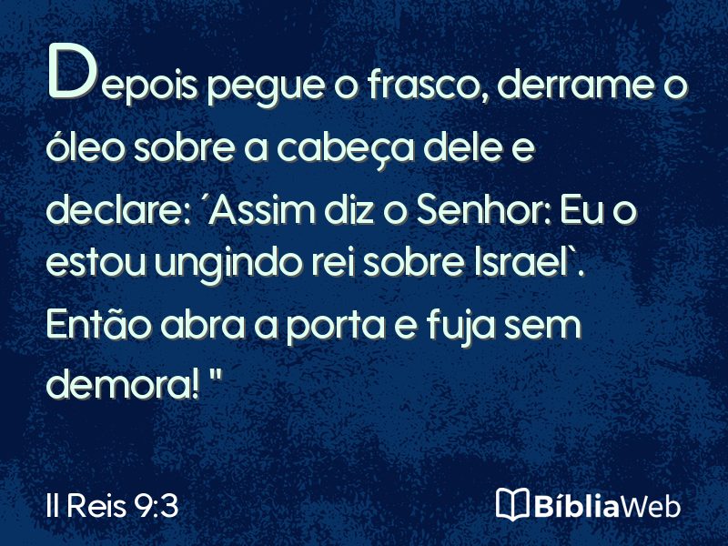 II Reis 9:3 em imagem para compartilhar