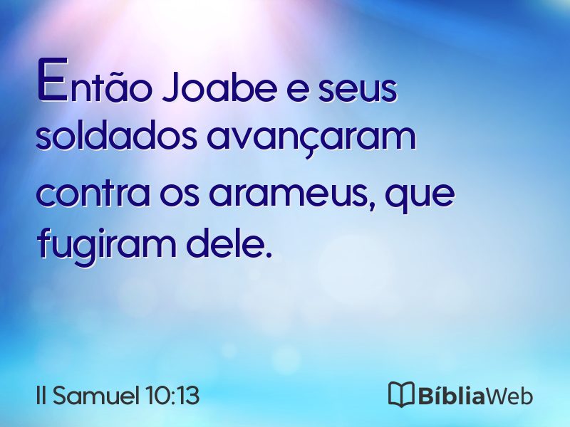 II Samuel 10:13 em imagem para compartilhar