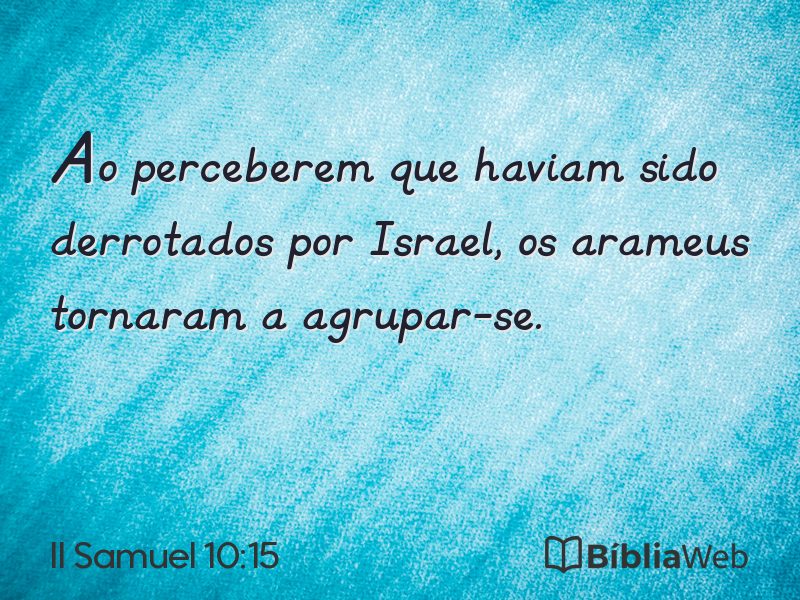 II Samuel 10:15 em imagem para compartilhar