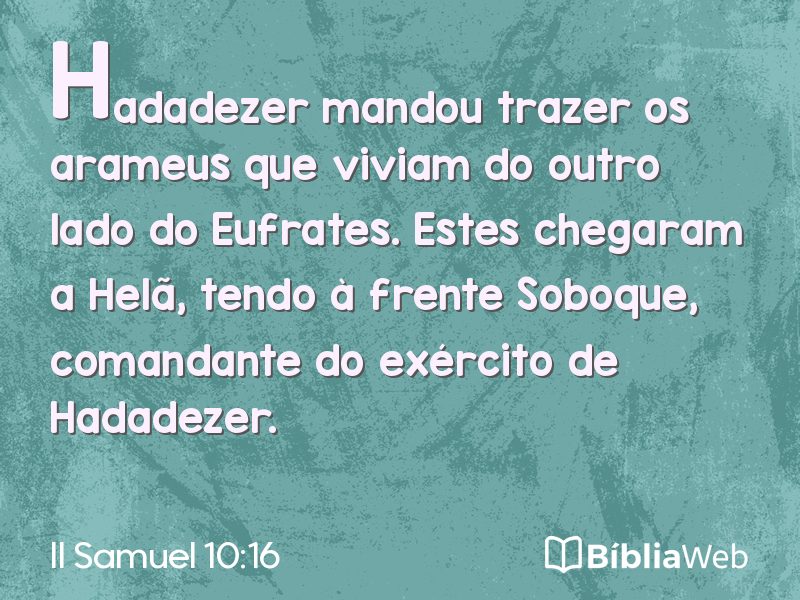 II Samuel 10:16 em imagem para compartilhar
