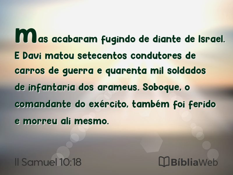 II Samuel 10:18 em imagem para compartilhar