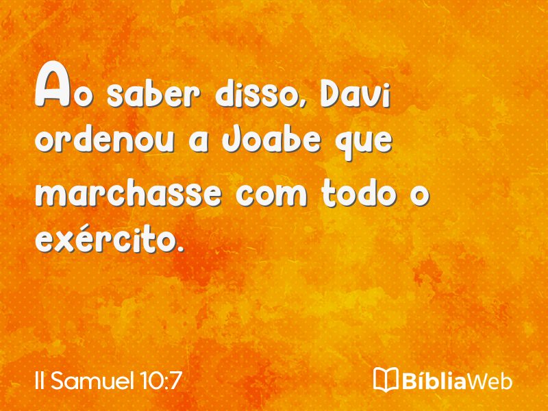 II Samuel 10:7 em imagem para compartilhar