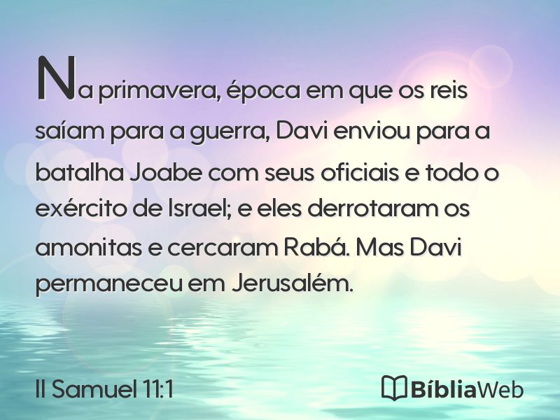 II Samuel 11:1 em imagem para compartilhar