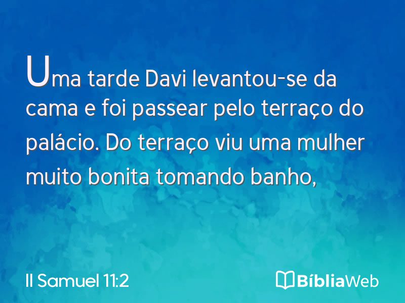 II Samuel 11:2 em imagem para compartilhar