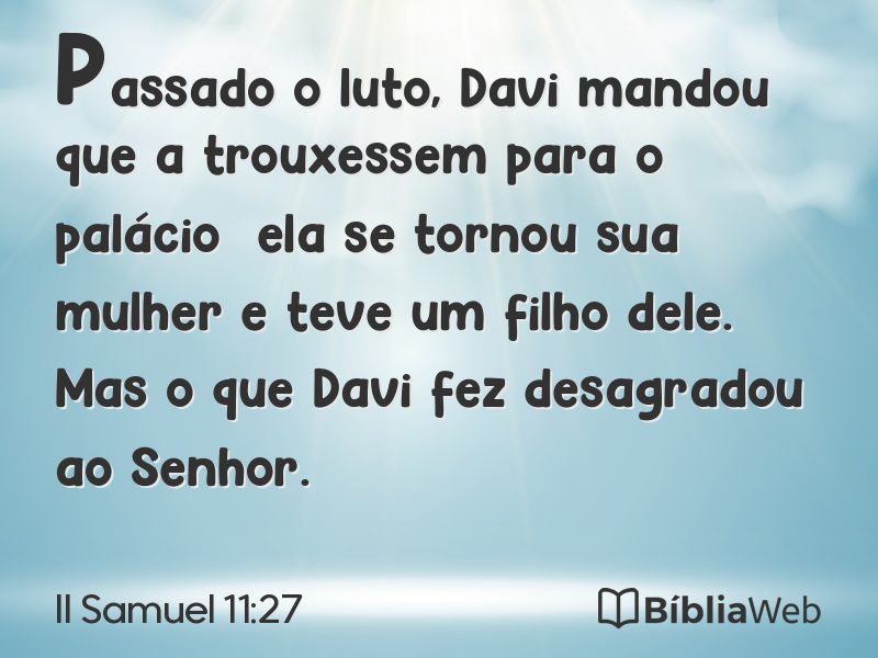 II Samuel 11:27 em imagem para compartilhar