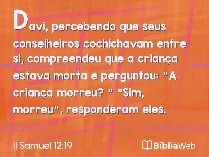 II Samuel 12:19 em imagem para compartilhar