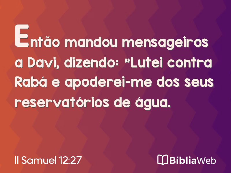 II Samuel 12:27 em imagem para compartilhar