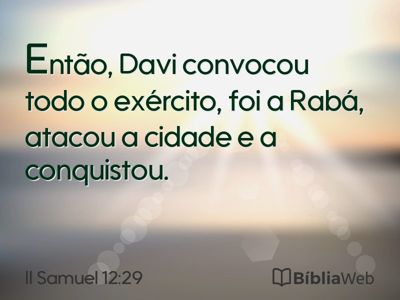 II Samuel 12:29 em imagem para compartilhar