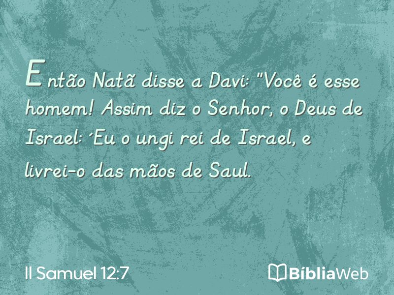 II Samuel 12:7 em imagem para compartilhar