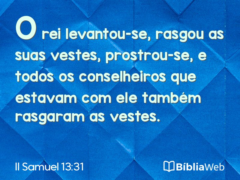 II Samuel 13:31 em imagem para compartilhar