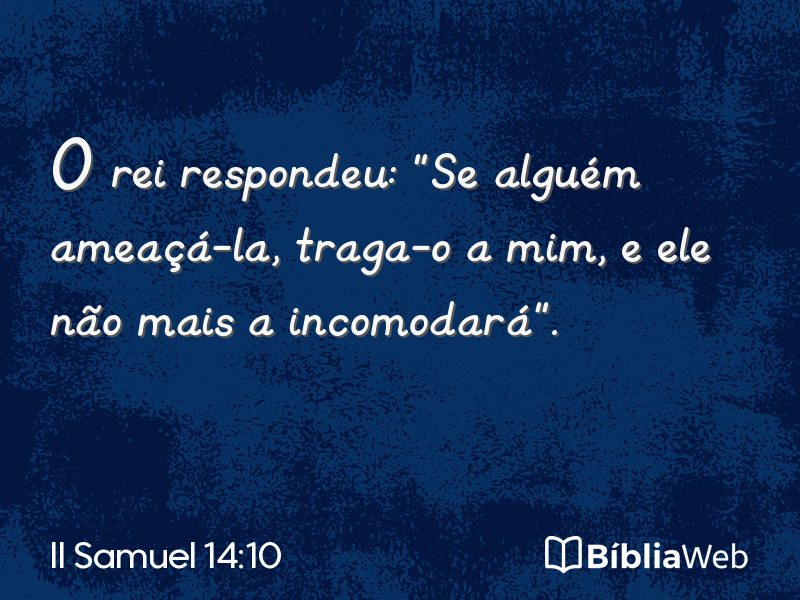 II Samuel 14:10 em imagem para compartilhar