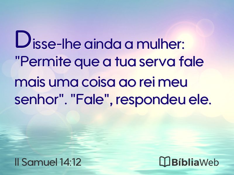 II Samuel 14:12 em imagem para compartilhar