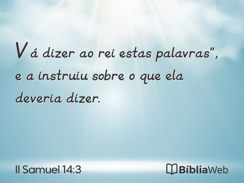 II Samuel 14:3 em imagem para compartilhar