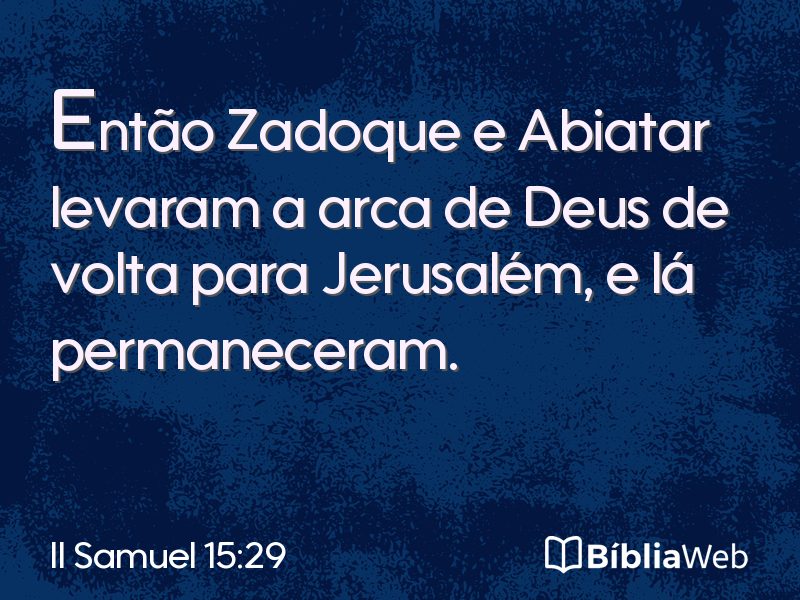 II Samuel 15:29 em imagem para compartilhar