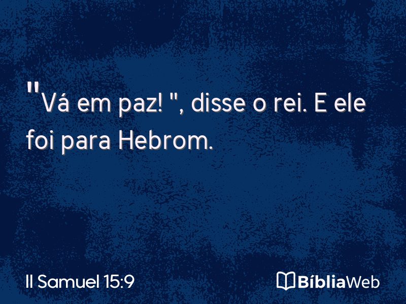 II Samuel 15:9 em imagem para compartilhar