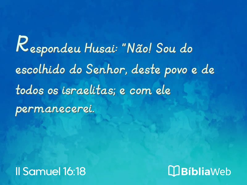 II Samuel 16:18 em imagem para compartilhar