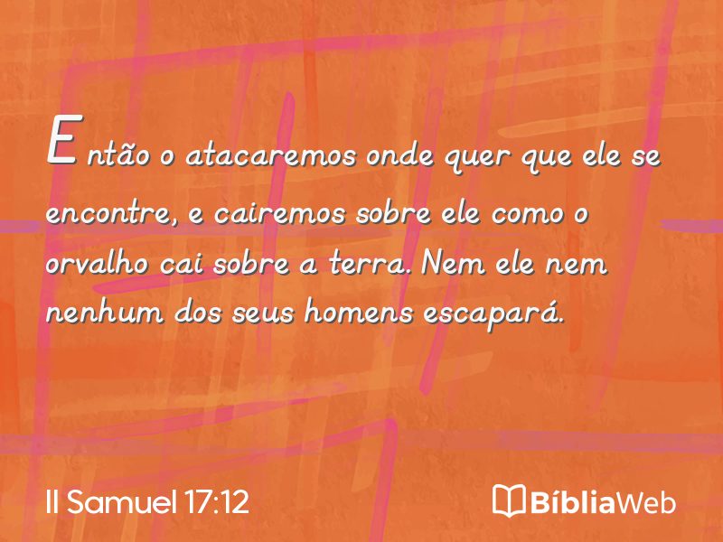 II Samuel 17:12 em imagem para compartilhar