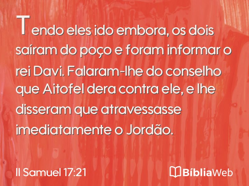 II Samuel 17:21 em imagem para compartilhar