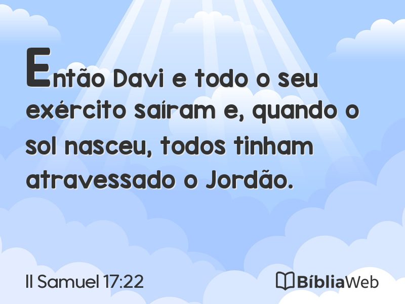 II Samuel 17:22 em imagem para compartilhar