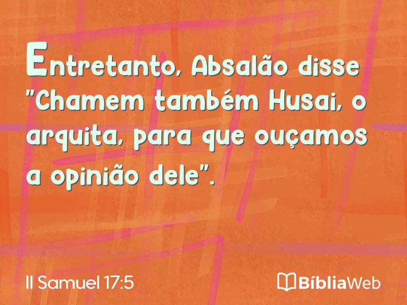II Samuel 17:5 em imagem para compartilhar