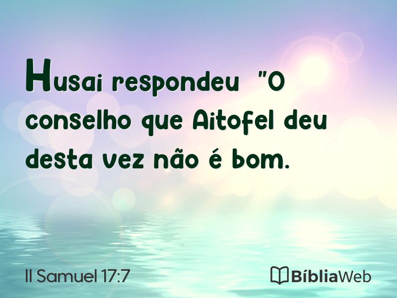 II Samuel 17:7 em imagem para compartilhar