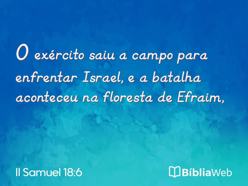 II Samuel 18:6 em imagem para compartilhar