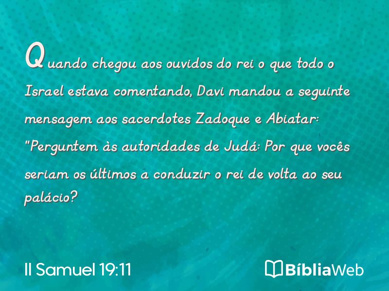II Samuel 19:11 em imagem para compartilhar