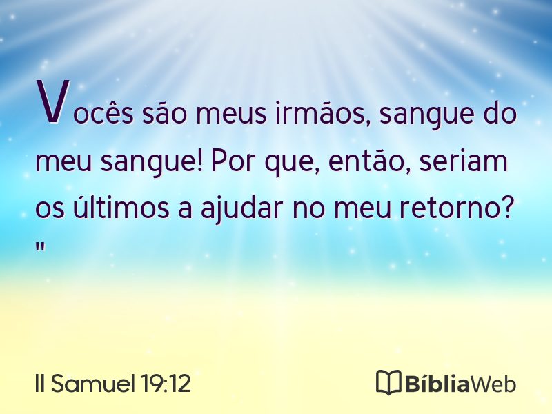II Samuel 19:12 em imagem para compartilhar
