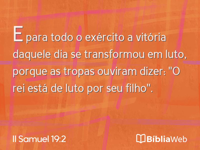 II Samuel 19:2 em imagem para compartilhar