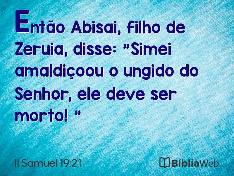 II Samuel 19:21 em imagem para compartilhar