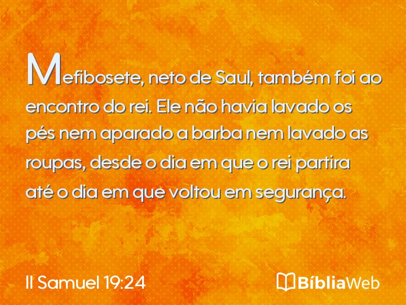 II Samuel 19:24 em imagem para compartilhar