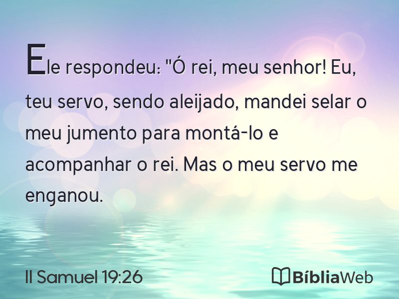 II Samuel 19:26 em imagem para compartilhar