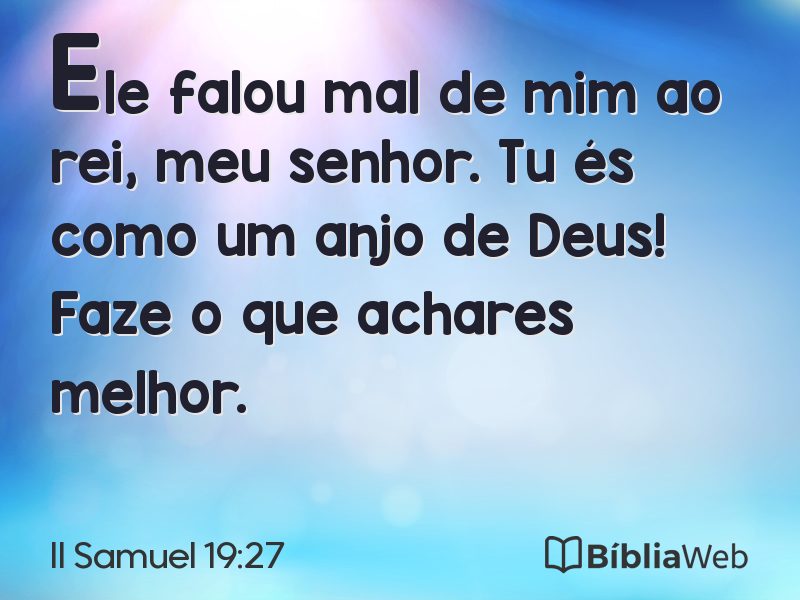 II Samuel 19:27 em imagem para compartilhar
