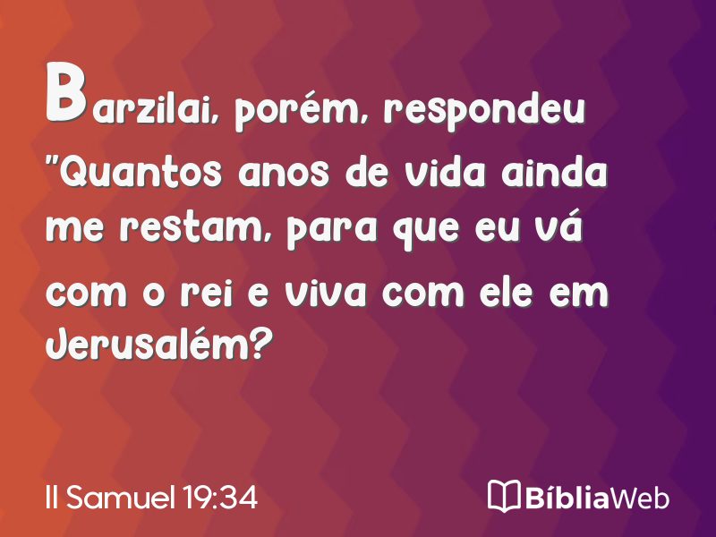 II Samuel 19:34 em imagem para compartilhar