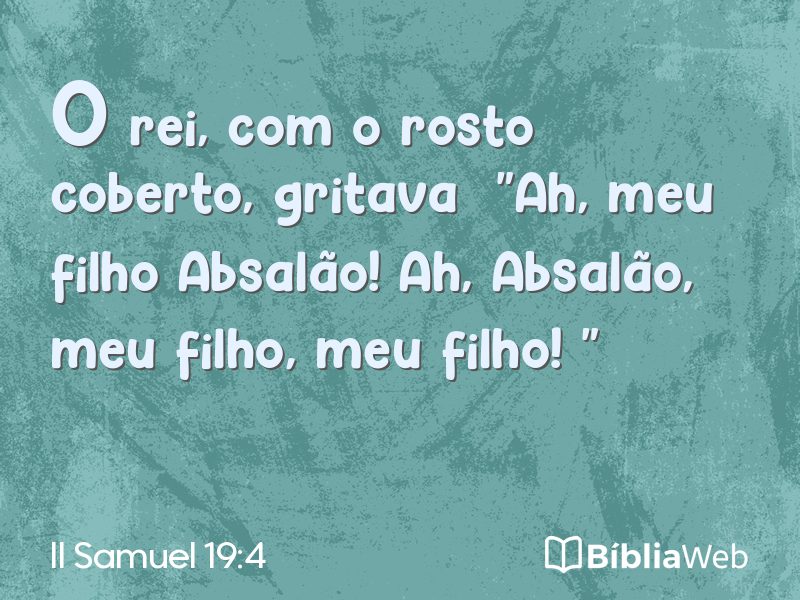 II Samuel 19:4 em imagem para compartilhar