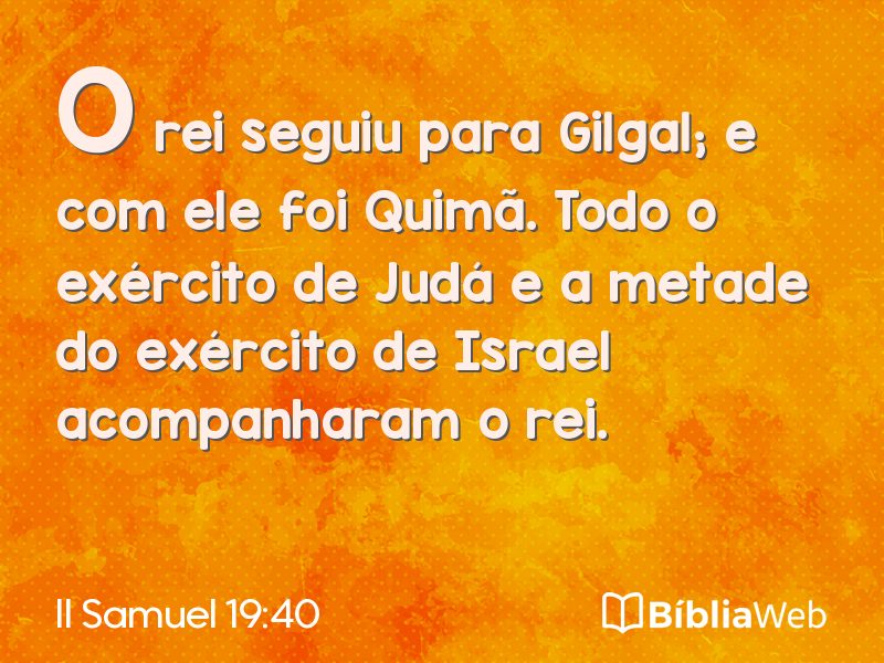 II Samuel 19:40 em imagem para compartilhar