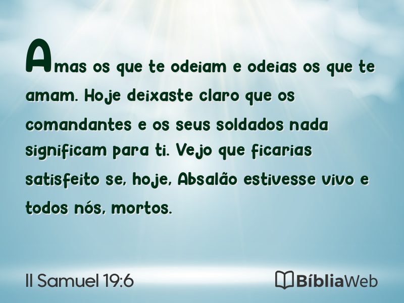II Samuel 19:6 em imagem para compartilhar