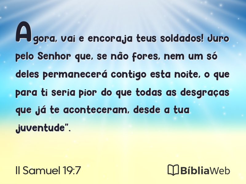 II Samuel 19:7 em imagem para compartilhar