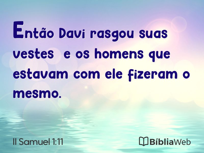 II Samuel 1:11 em imagem para compartilhar
