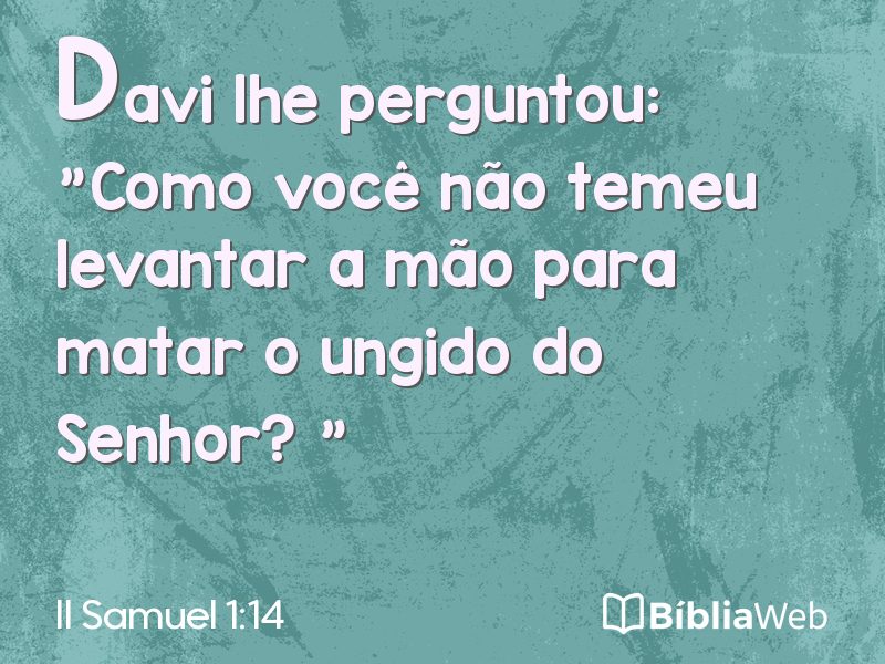 II Samuel 1:14 em imagem para compartilhar