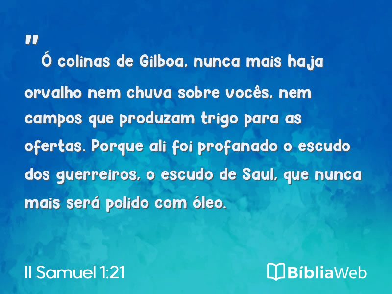 II Samuel 1:21 em imagem para compartilhar